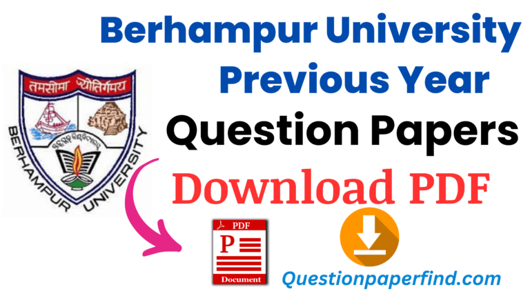 Berhampur University Previous Year Question Papers