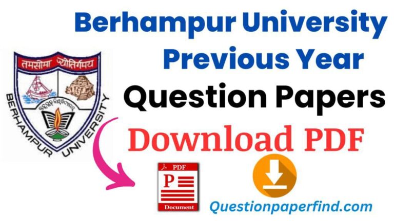 Berhampur University Previous Year Question Papers For All Courses