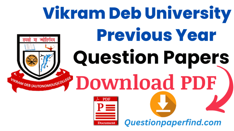 Vikram Deb University Previous Year Question Papers