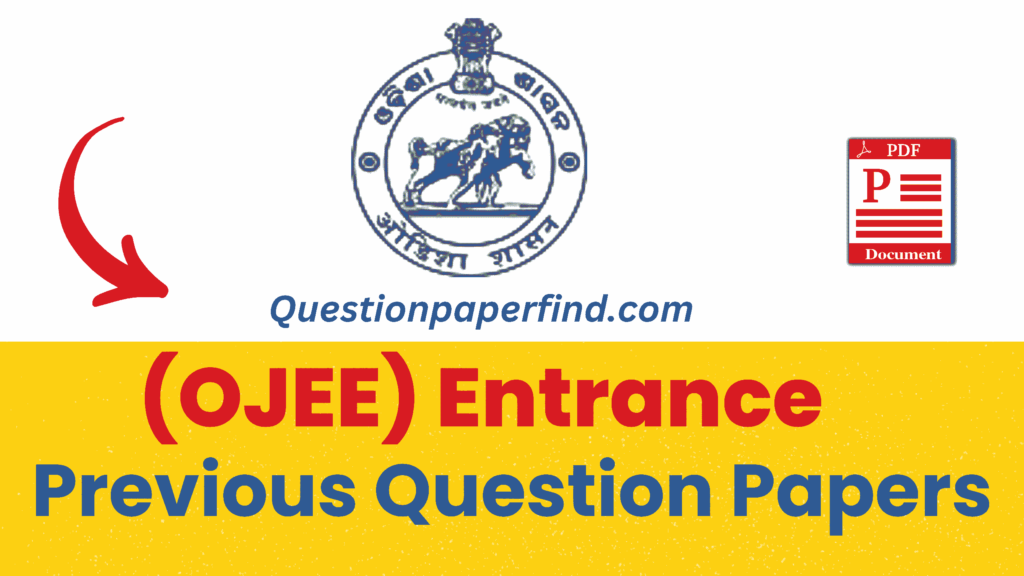 OJEE Previous Year Question Paper 