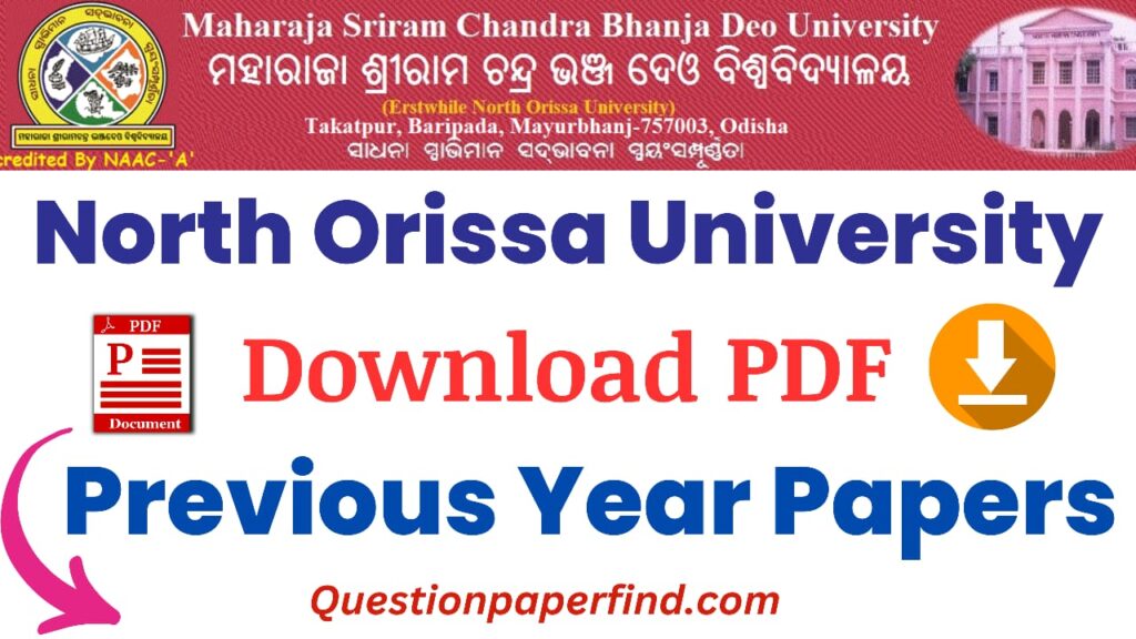 MSCB University Old Question Papers 