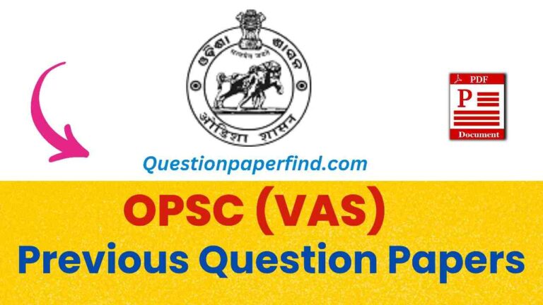 OPSC Veterinary Assistant Surgeon Previous Year Question Papers