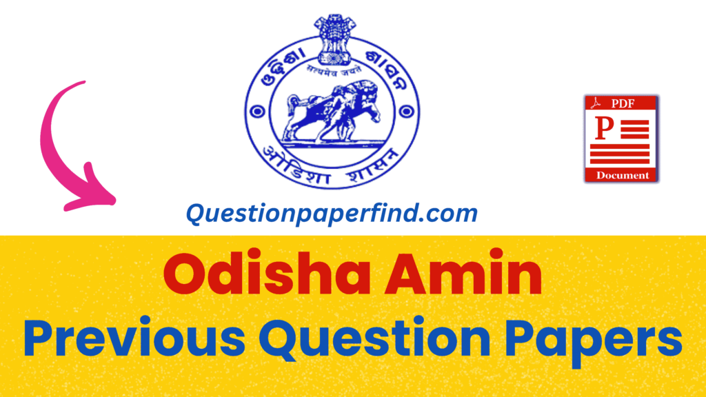 OSSC Amin Previous Year Question Papers