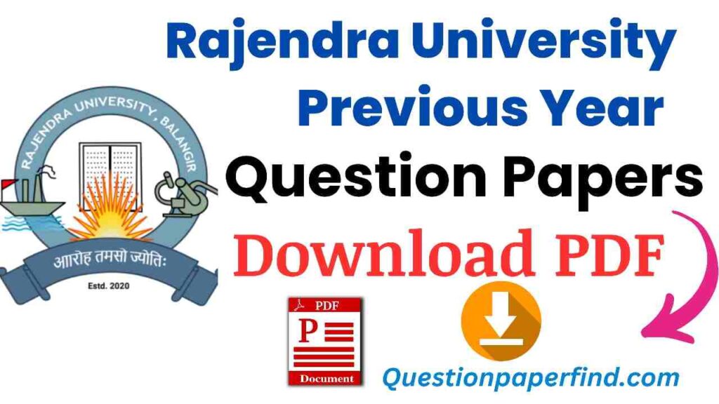 Rajendra University Previous Year Question Papers 