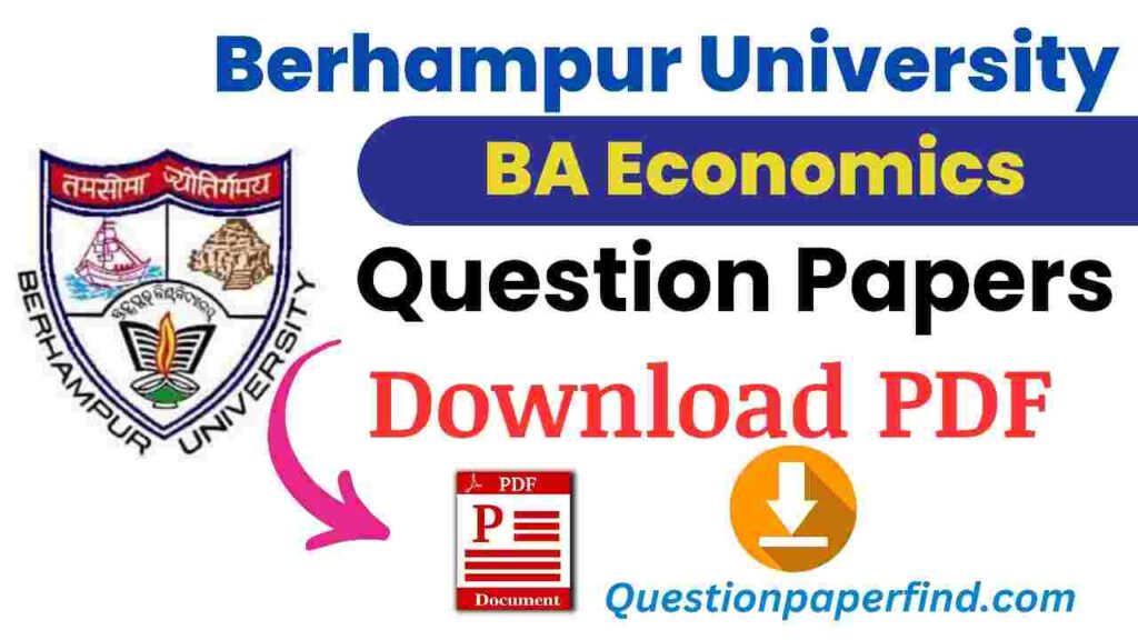 Berhampur University BA Economics Previous Year Question Papers